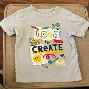 Kids Creative Graphic T-Shirt - Light Blue
